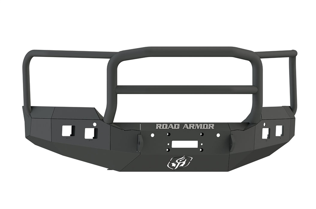 Road Armor 215R5B Stealth Winch Front Bumper; Lonestar Guard; Satin Black; Square Fog Light Holes; - Truck Part Superstore