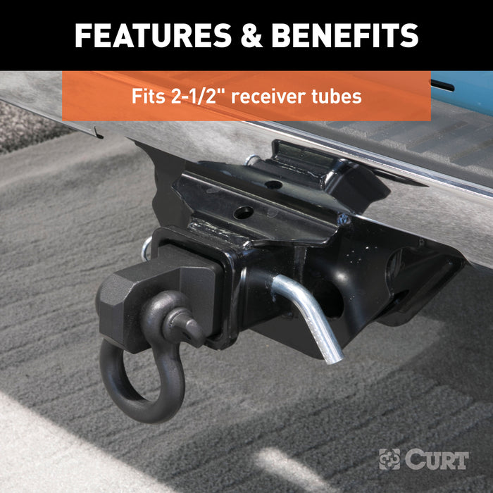 CURT 45831 D-Ring Shackle Mount (2-1/2in. Shank) - Truck Part Superstore