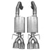 Kooks Custom Headers 21606100 2-1/2in. Axle-Back w/SS Tips. 2005-2008 Corvette. Connects to OEM Exhaust. - Truck Part Superstore