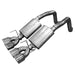 Kooks Custom Headers 21606300 2-1/2in. Axle-Back w/SS Tips. 2009-2013 Corvette. Connects to OEM Exhaust. - Truck Part Superstore