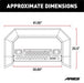 ARIES 2162101 AdvantEDGE 5-1/2in. Black Aluminum Bull Bar with Lights; Select Toyota Tacoma - Truck Part Superstore