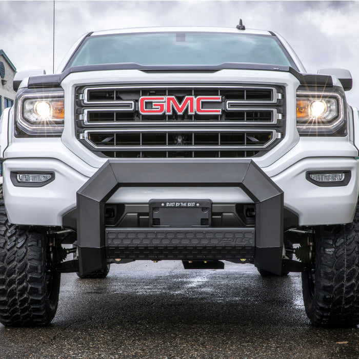 ARIES 2164000 AdvantEDGE 5-1/2in. Black Aluminum Bull Bar; Select Silverado; Sierra 1500 - Truck Part Superstore