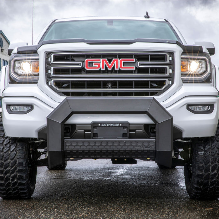 ARIES 2164000 AdvantEDGE 5-1/2in. Black Aluminum Bull Bar; Select Silverado; Sierra 1500 - Truck Part Superstore