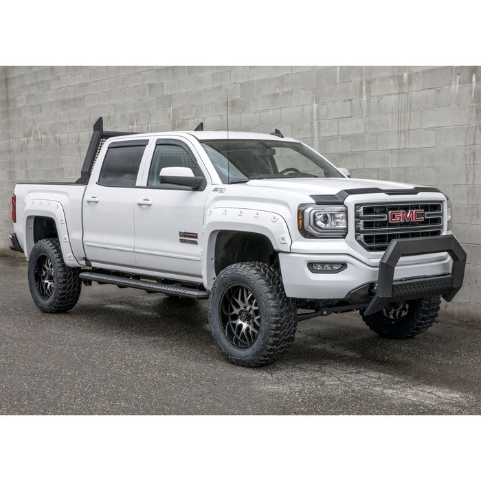 ARIES 2164001 AdvantEDGE 5-1/2in. Black Aluminum Bull Bar; Select Silverado; Sierra 2500; 3500 - Truck Part Superstore
