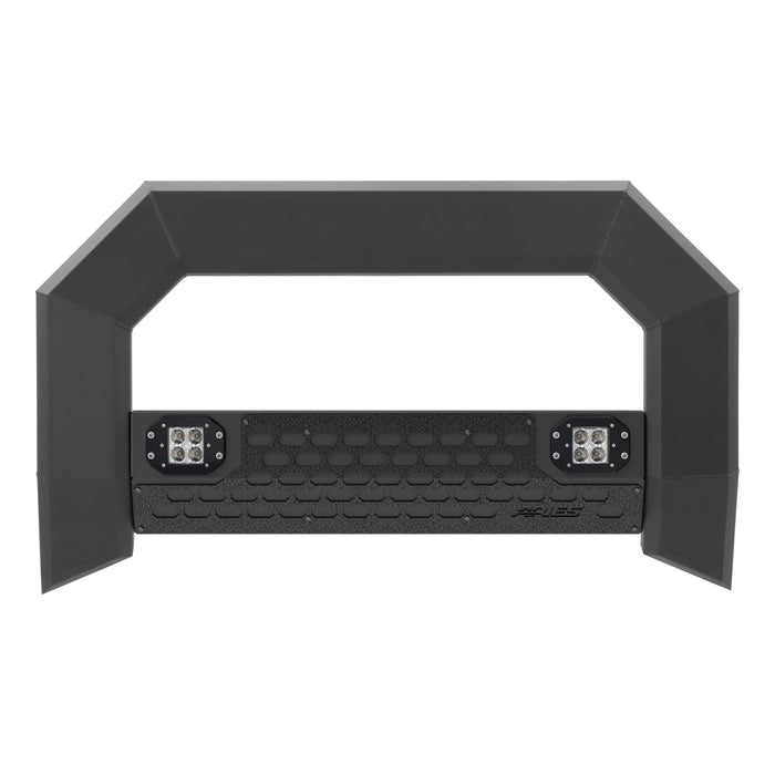 ARIES 2164101 AdvantEDGE 5-1/2in. Black Aluminum Bull Bar with Lights; Select Silverado; Sierr - Truck Part Superstore