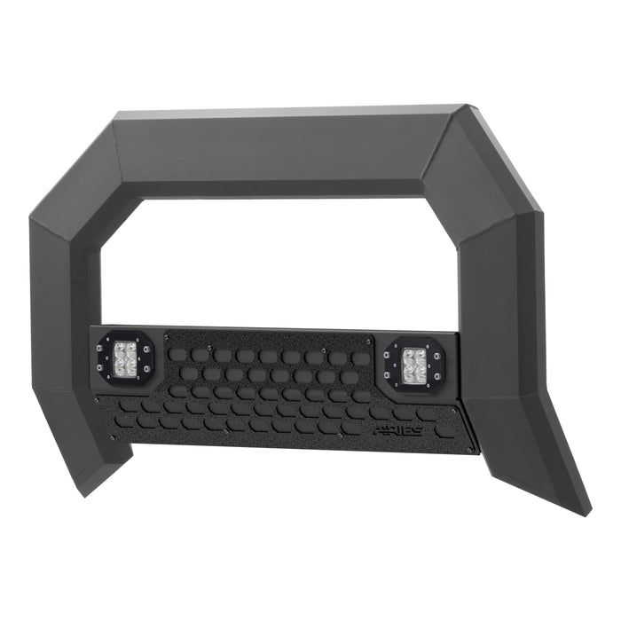 ARIES 2164103 AdvantEDGE 5-1/2in. Black Aluminum Bull Bar with Lights; Select Silverado; Sierr - Truck Part Superstore