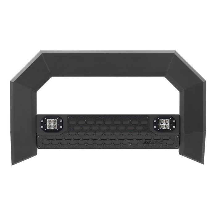 ARIES 2164103 AdvantEDGE 5-1/2in. Black Aluminum Bull Bar with Lights; Select Silverado; Sierr - Truck Part Superstore