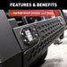 ARIES 2164103 AdvantEDGE 5-1/2in. Black Aluminum Bull Bar with Lights; Select Silverado; Sierr - Truck Part Superstore