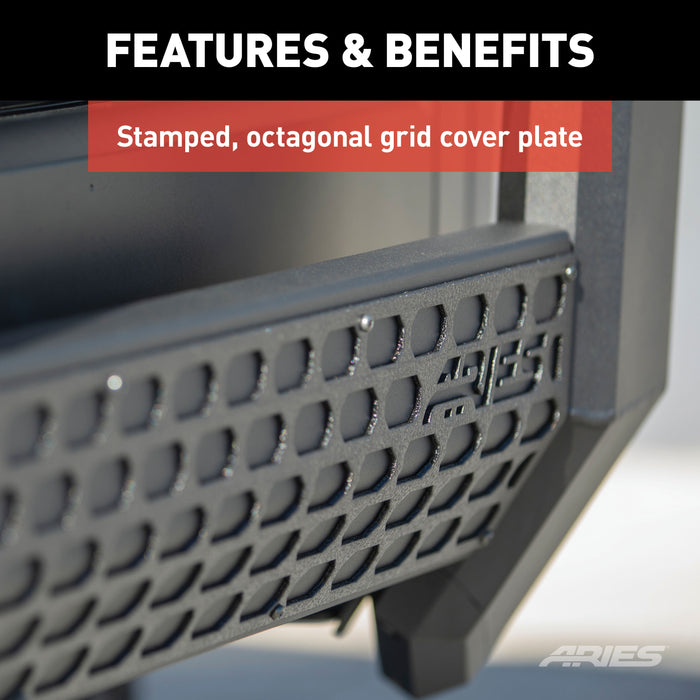 ARIES 2165000 ARIES 2165000 AdvantEDGE Black Aluminum Truck Bull Bar; Select Dodge; Ram 1500 - Truck Part Superstore
