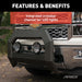 ARIES 2165001 AdvantEDGE 5-1/2in. Black Aluminum Bull Bar; Select Dodge; Ram 2500; 3500 - Truck Part Superstore