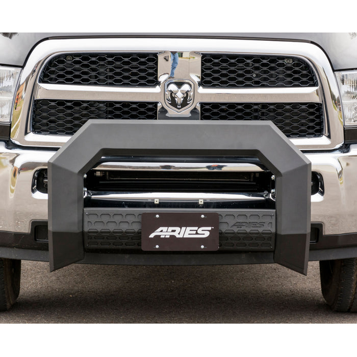 ARIES 2165001 AdvantEDGE 5-1/2in. Black Aluminum Bull Bar; Select Dodge; Ram 2500; 3500 - Truck Part Superstore