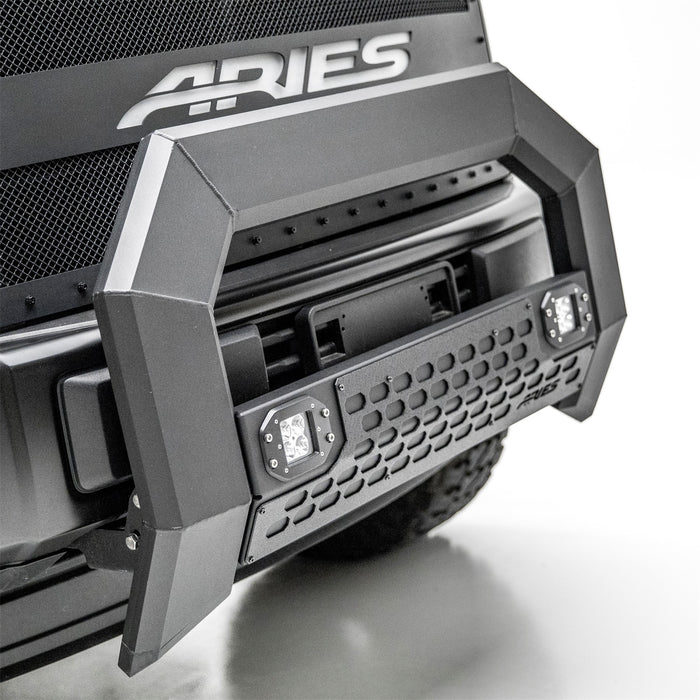 ARIES 2165100 AdvantEDGE 5-1/2in. Black Aluminum Bull Bar with Lights; Select Dodge; Ram 1500 - Truck Part Superstore