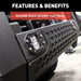 ARIES 2165100 AdvantEDGE 5-1/2in. Black Aluminum Bull Bar with Lights; Select Dodge; Ram 1500 - Truck Part Superstore