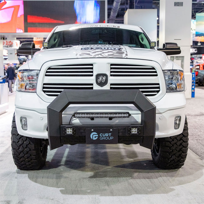 ARIES 2165100 AdvantEDGE 5-1/2in. Black Aluminum Bull Bar with Lights; Select Dodge; Ram 1500 - Truck Part Superstore