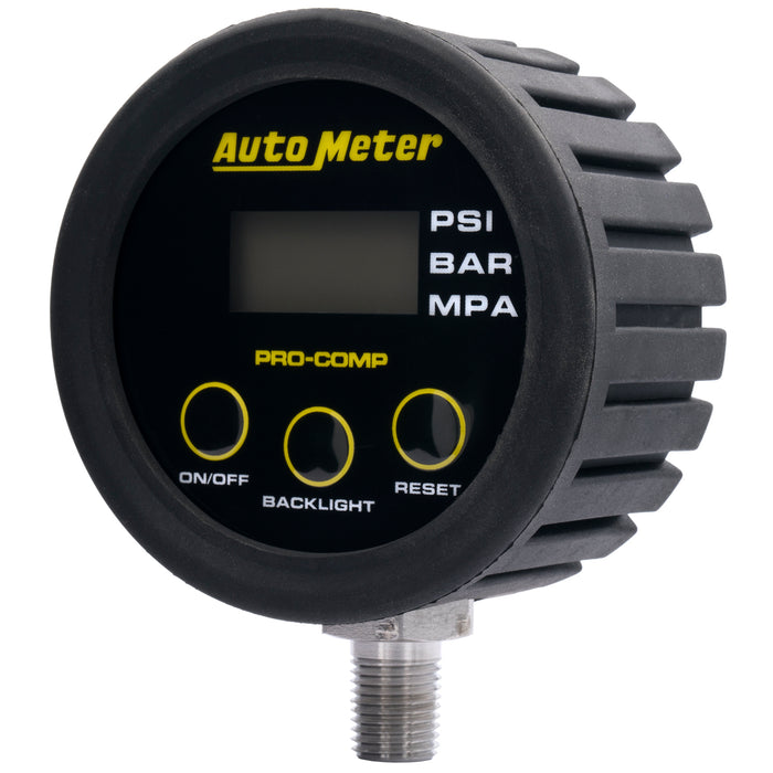 AutoMeter 2167 GAUGE HEAD; TIRE PRESS; 50 PSI/3.45 BAR; RACE DIGITAL; BACKLIT W/MEM; PRO-COMP - Truck Part Superstore