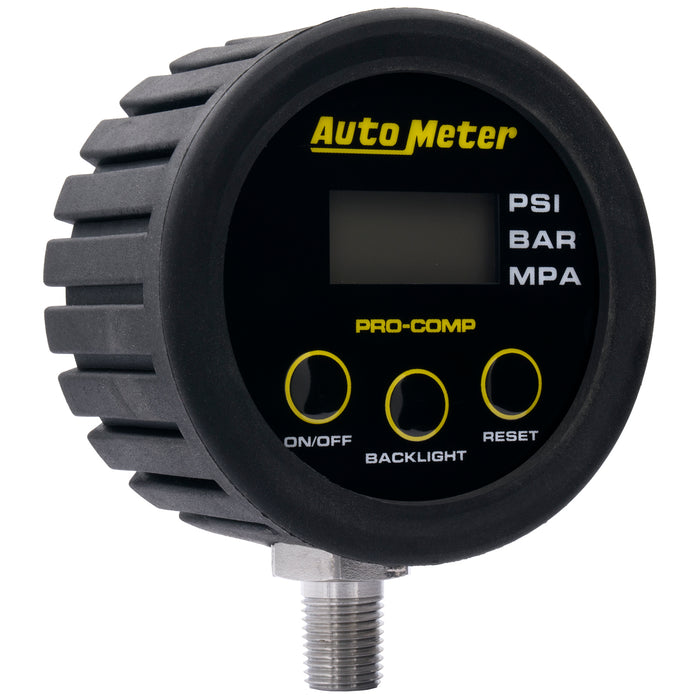 AutoMeter 2167 GAUGE HEAD; TIRE PRESS; 50 PSI/3.45 BAR; RACE DIGITAL; BACKLIT W/MEM; PRO-COMP - Truck Part Superstore