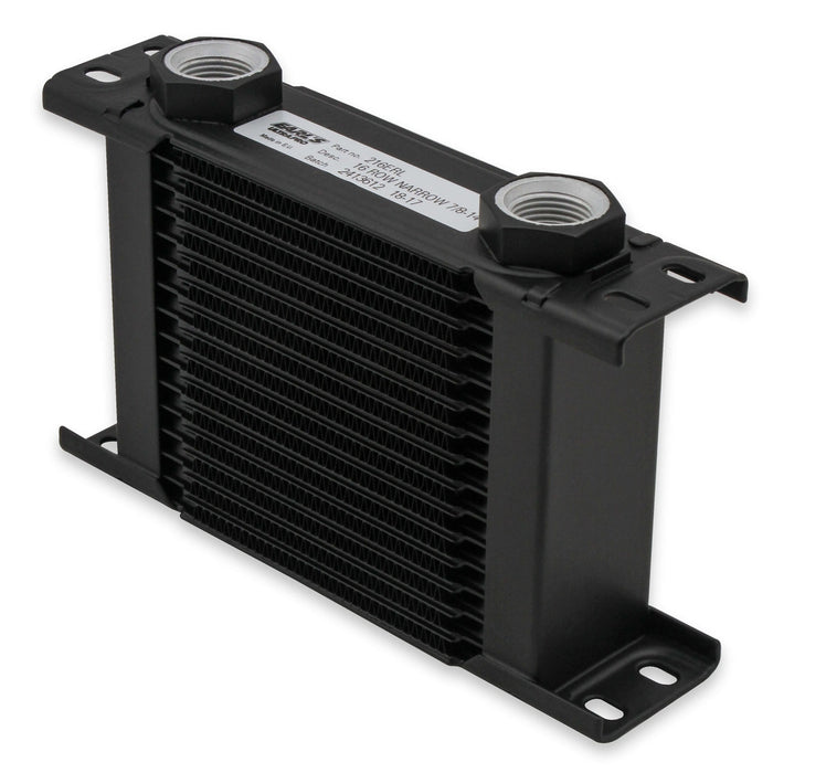 Earl's Performance 250ERL UltraPro Oil Cooler; Black; 50 Row; -10AN Male; Narrow; - Truck Part Superstore