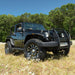 ARIES 2170000 Pro Series Black Steel Grille Guard with Light Bar; Select Jeep Wrangler JK - Truck Part Superstore