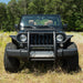 ARIES 2170000 Pro Series Black Steel Grille Guard with Light Bar; Select Jeep Wrangler JK - Truck Part Superstore
