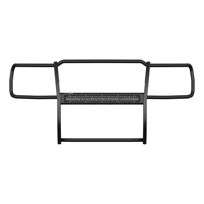 ARIES 2170018 Pro Series Black Steel Grille Guard with Light Bar; Select GMC Sierra 1500 - Truck Part Superstore