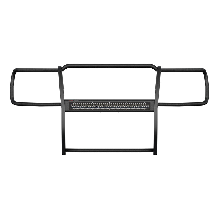 ARIES 2170018 Pro Series Black Steel Grille Guard with Light Bar; Select GMC Sierra 1500 - Truck Part Superstore