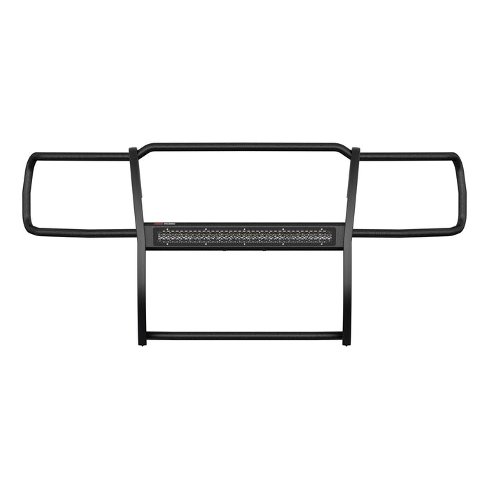 ARIES 2170020 Pro Series Black Steel Grille Guard with Light Bar; Select Silverado 2500; 3500 - Truck Part Superstore