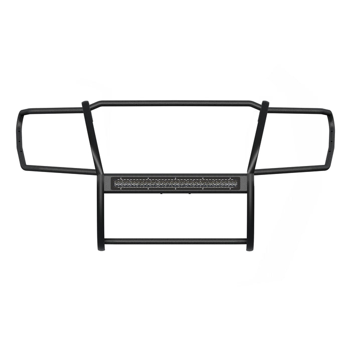 ARIES 2170029 Pro Series Black Steel Grille Guard with Light Bar; Select Nissan Titan XD - Truck Part Superstore
