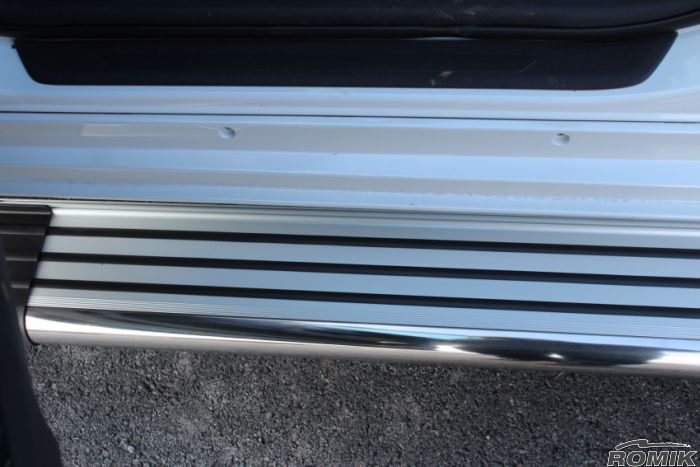 Romik 21728418 2022-Present Toyota Tundra Crew Max RB2-TS (DRP) Running Board Stainless Steel Romik - Truck Part Superstore