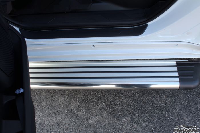 Romik 21728418 2022-Present Toyota Tundra Crew Max RB2-TS (DRP) Running Board Stainless Steel Romik - Truck Part Superstore