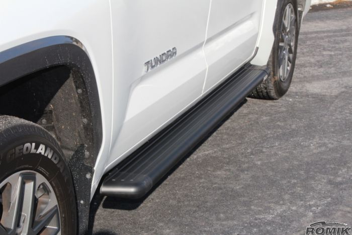 Romik 21728419 2022-Present Toyota Tundra Crew Max RB2-TB (DRP) Running Board Black Romik - Truck Part Superstore