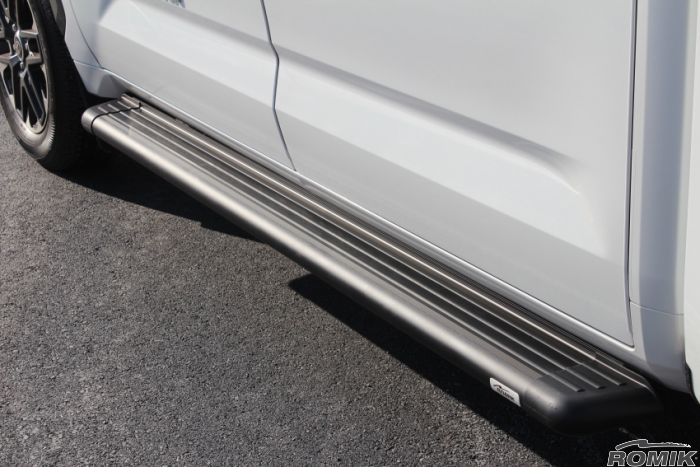 Romik 21728419 2022-Present Toyota Tundra Crew Max RB2-TB (DRP) Running Board Black Romik - Truck Part Superstore