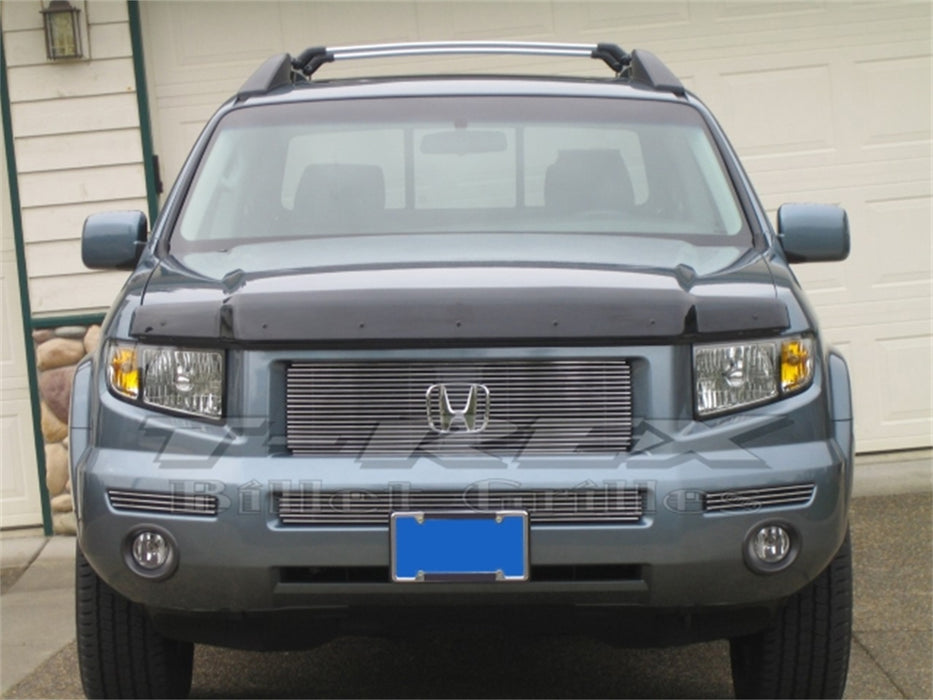 T-Rex Grilles 21733 Billet Series Grille; Horizontal; Aluminum; Polished; 1 Pc; Replacement; - Truck Part Superstore