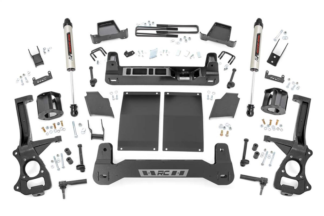 Rough Country 21770D 6.0 Inch Suspension Lift Kit Strut Spacers and V2 Diesel 19-20 Chevy 1500 PU 4WD/2WD Rough Country - Truck Part Superstore