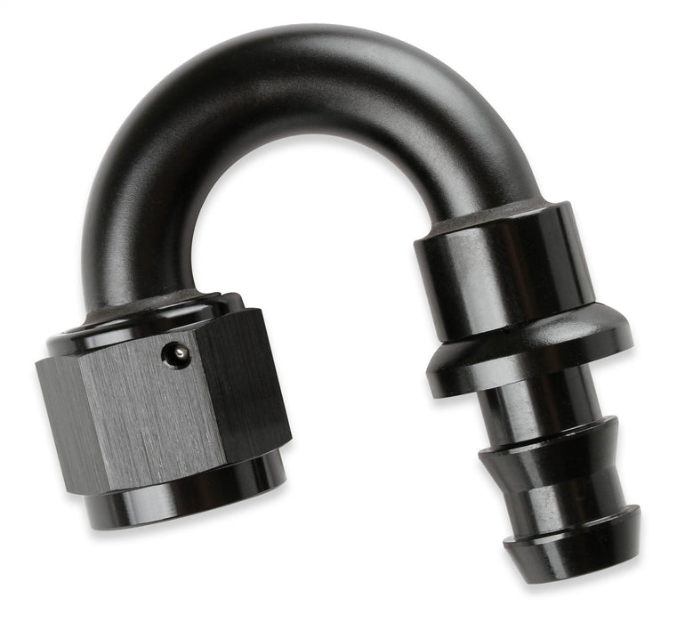 Mr Gasket 218006-BL Push-On Hose End; 180 Degree; -6AN; Anodized Black; - Truck Part Superstore