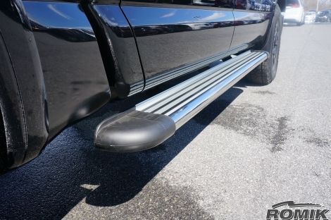 Romik 21821418 2016-Present Nissan Titan Crew Cab Running Boards RB2-TS Side Steps Stainless Steel Silver Romik - Truck Part Superstore