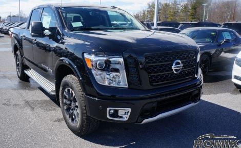 Romik 21821419 2016-Present Nissan Titan Crew Cab Running Boards RB2-TB Side Steps Black Romik - Truck Part Superstore
