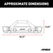 ARIES 2186000 TrailCrusher Jeep Wrangler JK Steel Front Bumper with Brush Guard; 12.5K - Truck Part Superstore