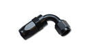 Vibrant Performance 21908 90 Degree Hose End Fitting; Hose Size: -8AN; 6061 Aluminum; Anodized Black; - Truck Part Superstore