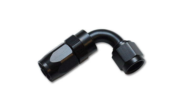 Vibrant Performance 21908 90 Degree Hose End Fitting; Hose Size: -8AN; 6061 Aluminum; Anodized Black; - Truck Part Superstore