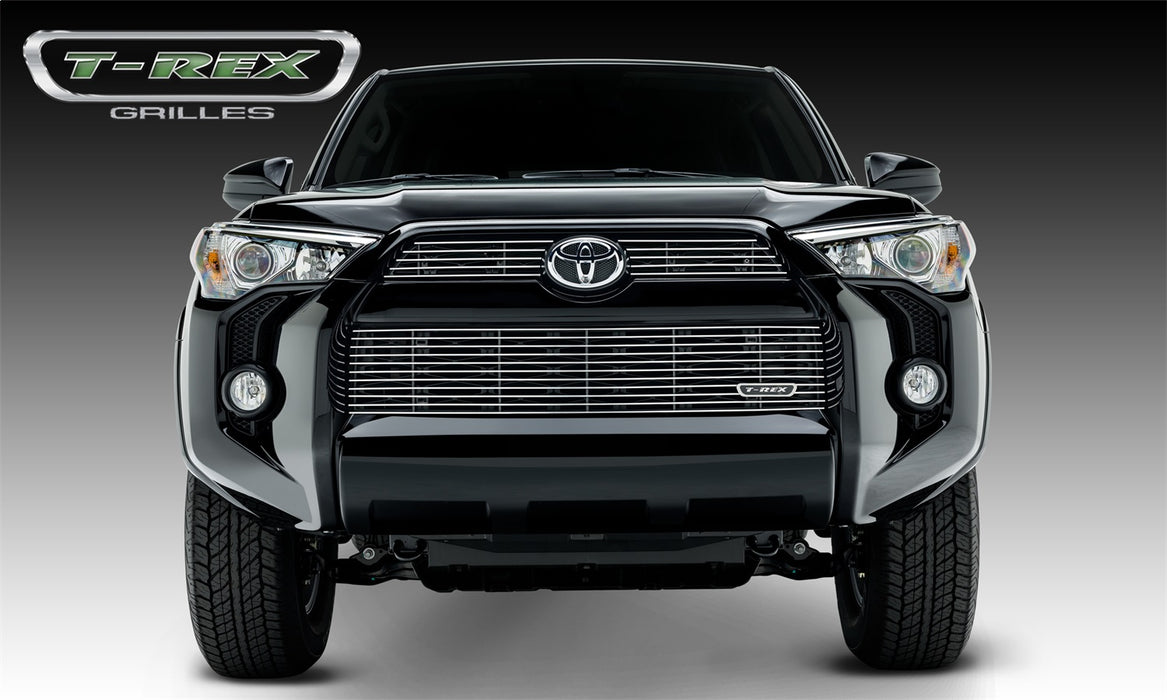 T-Rex Grilles 21949 Billet Series Grille; Horizontal; Aluminum; Polished; 3 Pc; Overlay; - Truck Part Superstore