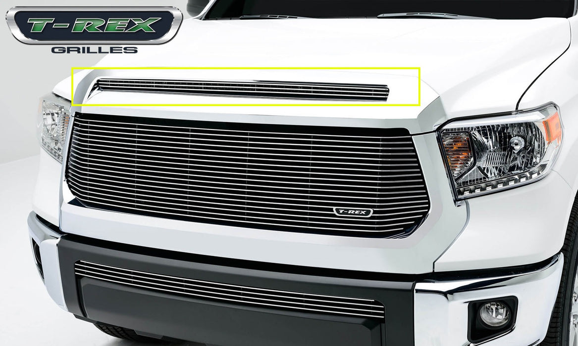 T-Rex Grilles 21964 Billet Series Grille; Horizontal; Aluminum; Polished; 1 Pc; Overlay; - Truck Part Superstore