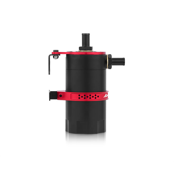 Mishimoto MMBCC-UNI-RD Mishimoto Baffled Oil Catch Can, Red - Truck Part Superstore