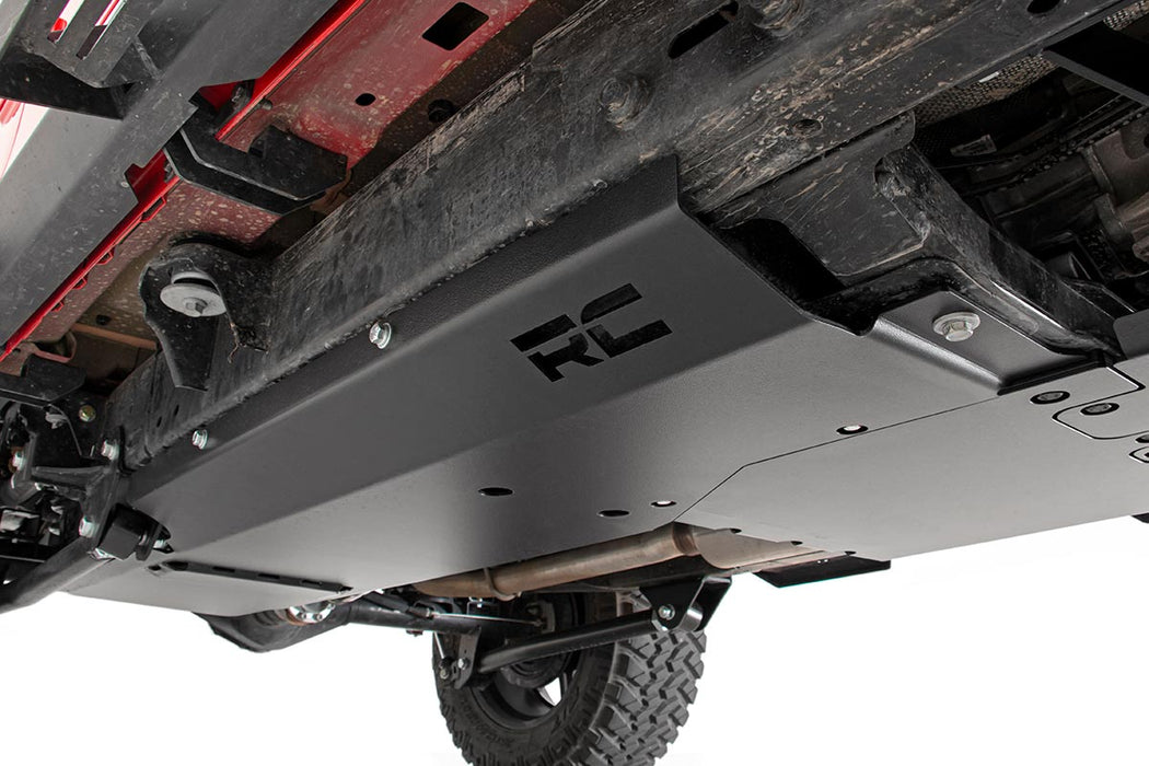 Rough Country 10608 Jeep Engine + Transfer Case + Gas Tank Skid Plate System 18-20 JL Unlimited 3.6L Rough Country - Truck Part Superstore