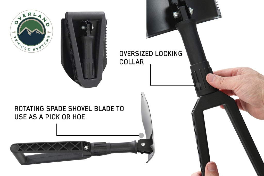 Overland Vehicle Systems 22-4969 Combo Kit with Recovery Ramp and Multi Functional Shovel Overland Vehicle Systems - Truck Part Superstore