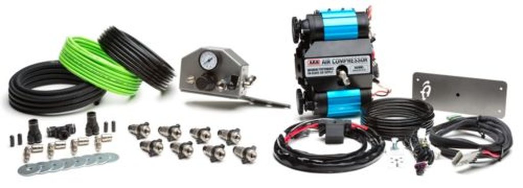 Up Down Air 220-0118 4 Tire Inflation System Ford Raptor Engine Bay W/Engine Mount With Box, Fittings, Hoses and Storage Bag Black UP Down Air - Truck Part Superstore