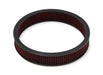 Holley 220-30 Replacement Air Filter; 16 x 3 in. Red Gauze Premium Filter; - Truck Part Superstore