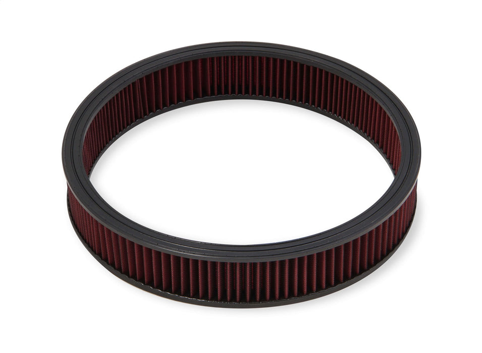 Holley 220-30 Replacement Air Filter; 16 x 3 in. Red Gauze Premium Filter; - Truck Part Superstore