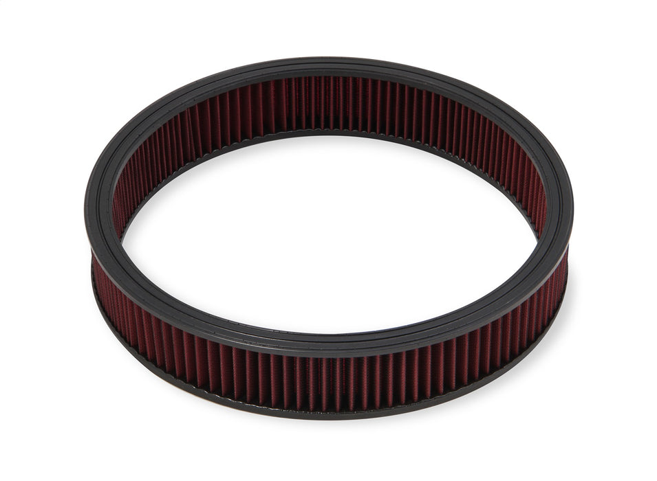 Holley 220-30 Replacement Air Filter; 16 x 3 in. Red Gauze Premium Filter; - Truck Part Superstore