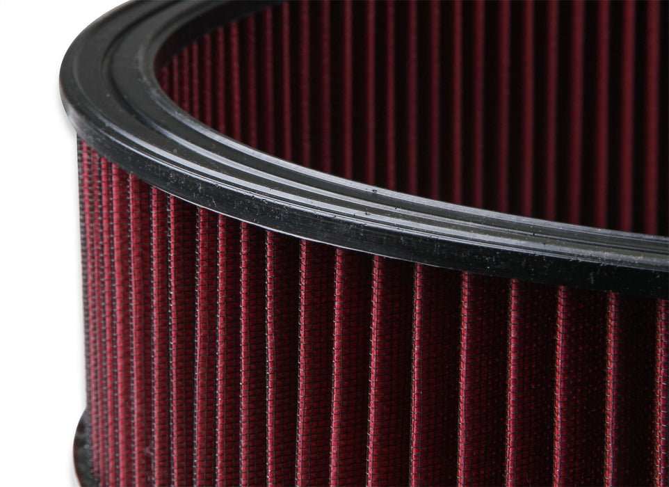 Holley 220-40 Replacement Air Filter; Pre-Oiled; 16 x 4 in.; Red; Washable Gauze; - Truck Part Superstore