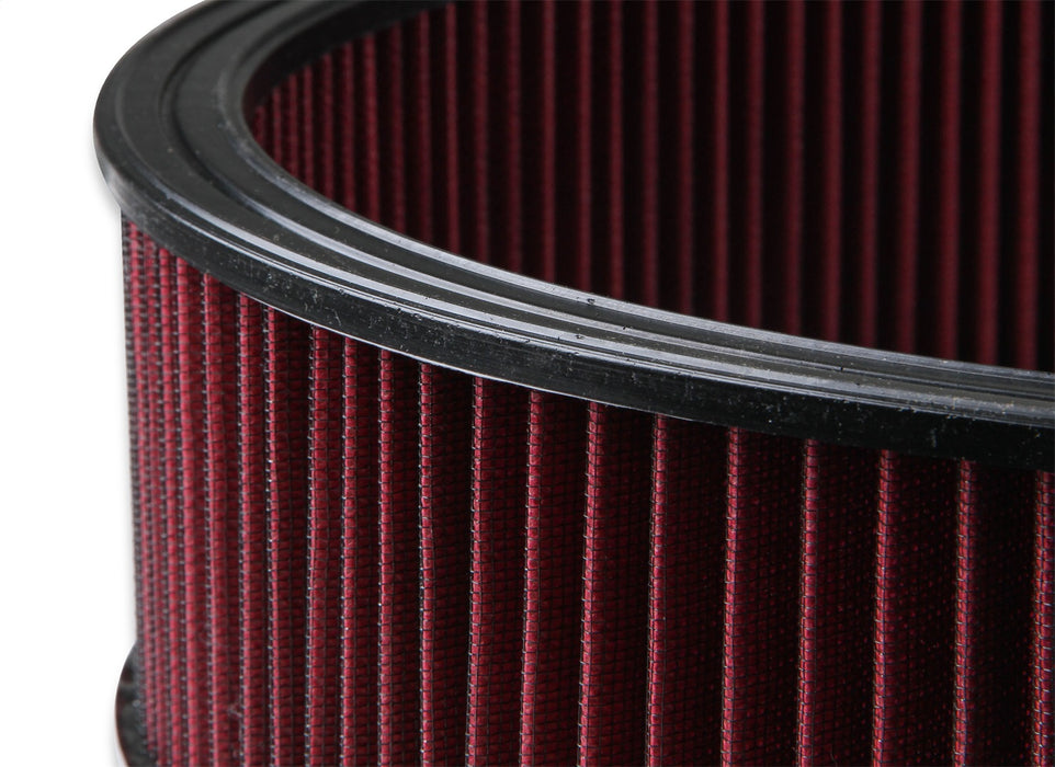 Holley 220-40 Replacement Air Filter; Pre-Oiled; 16 x 4 in.; Red; Washable Gauze; - Truck Part Superstore